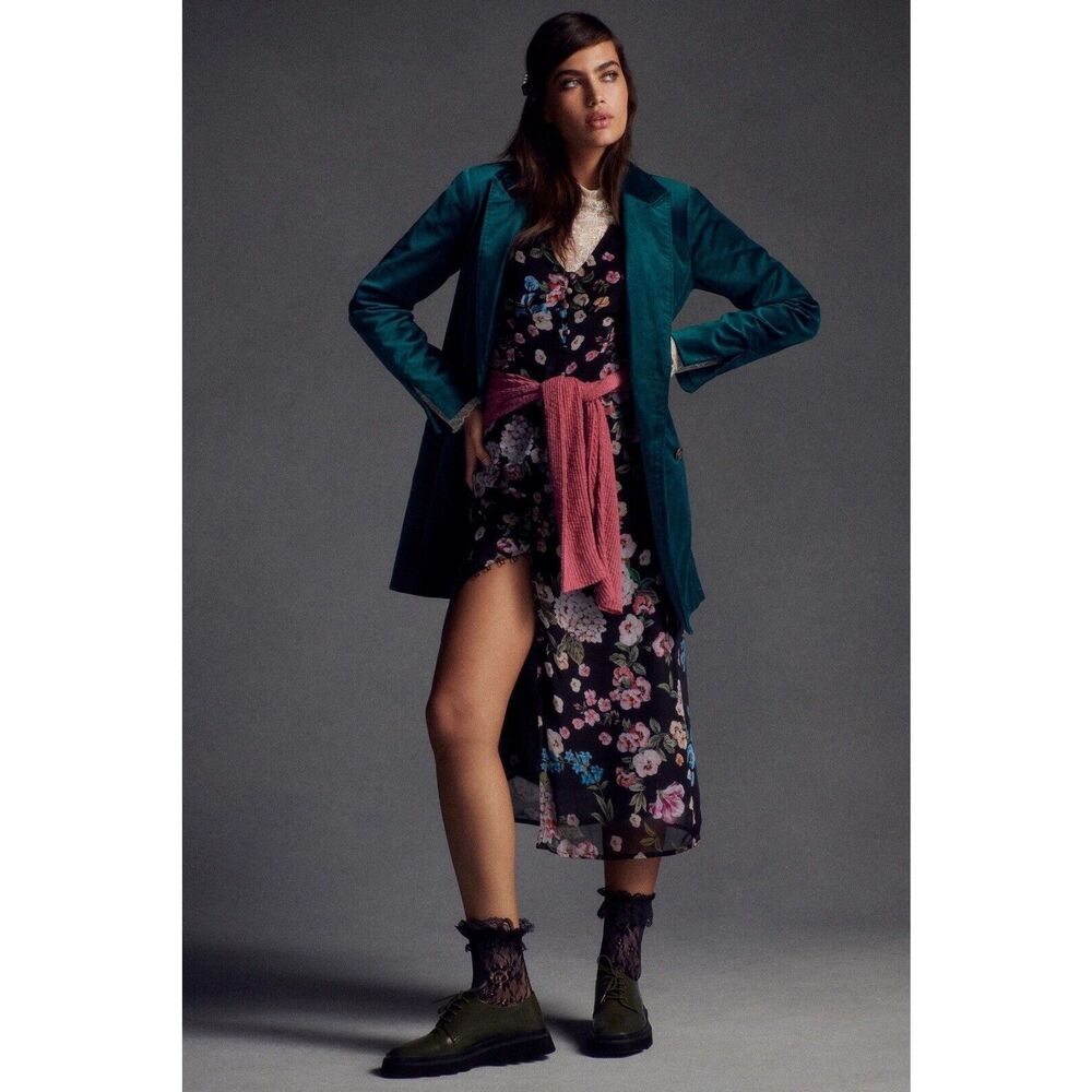 Anthropologie Maeve Velvet Blazer Dress $220 - Picture 4 of 13